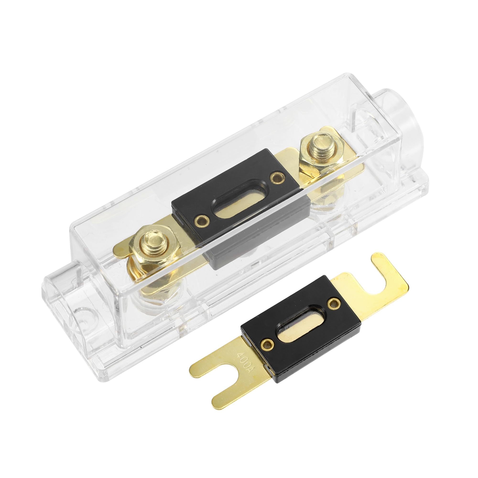 TUCKBOLD Car Audio 0 4 8 Gauge Inline ANL Fuse Holder Set with 2pcs 400A Fuse Automotive Parts
