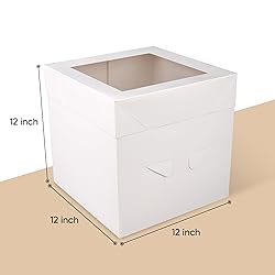Cakebon Cake Boxes with Boards - 12 Inch Round Cake