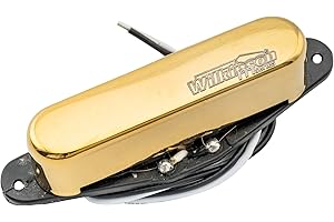 MUSICLILY Wilkinson WOVT Low Gauss Vintage Nashville Ceramic Bridge Telecaster Pickup for Tele Style Electric Guitar, Gold