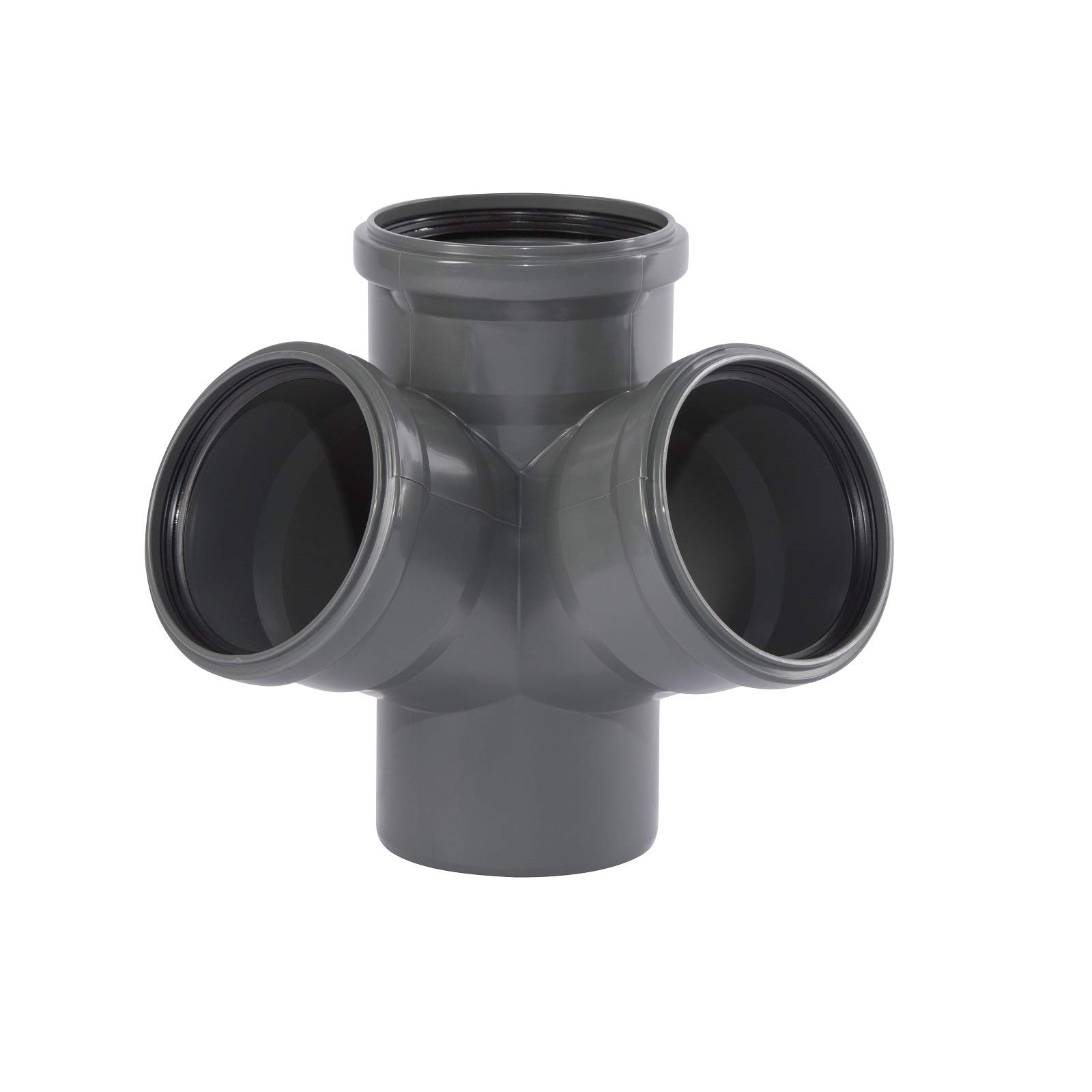 Ostendorf K12983 HTsafe Corner Branch DN 110/110/110 67 Degree HT Pipe, Gray