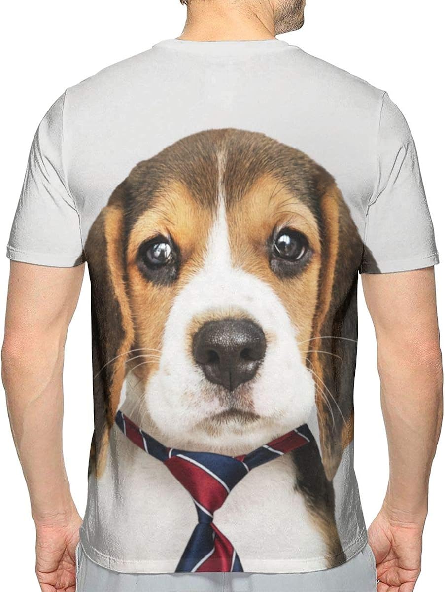 Amazon かわいいビーグル子犬メンズクラシックグラフィックtシャツ Tシャツ カットソー 通販