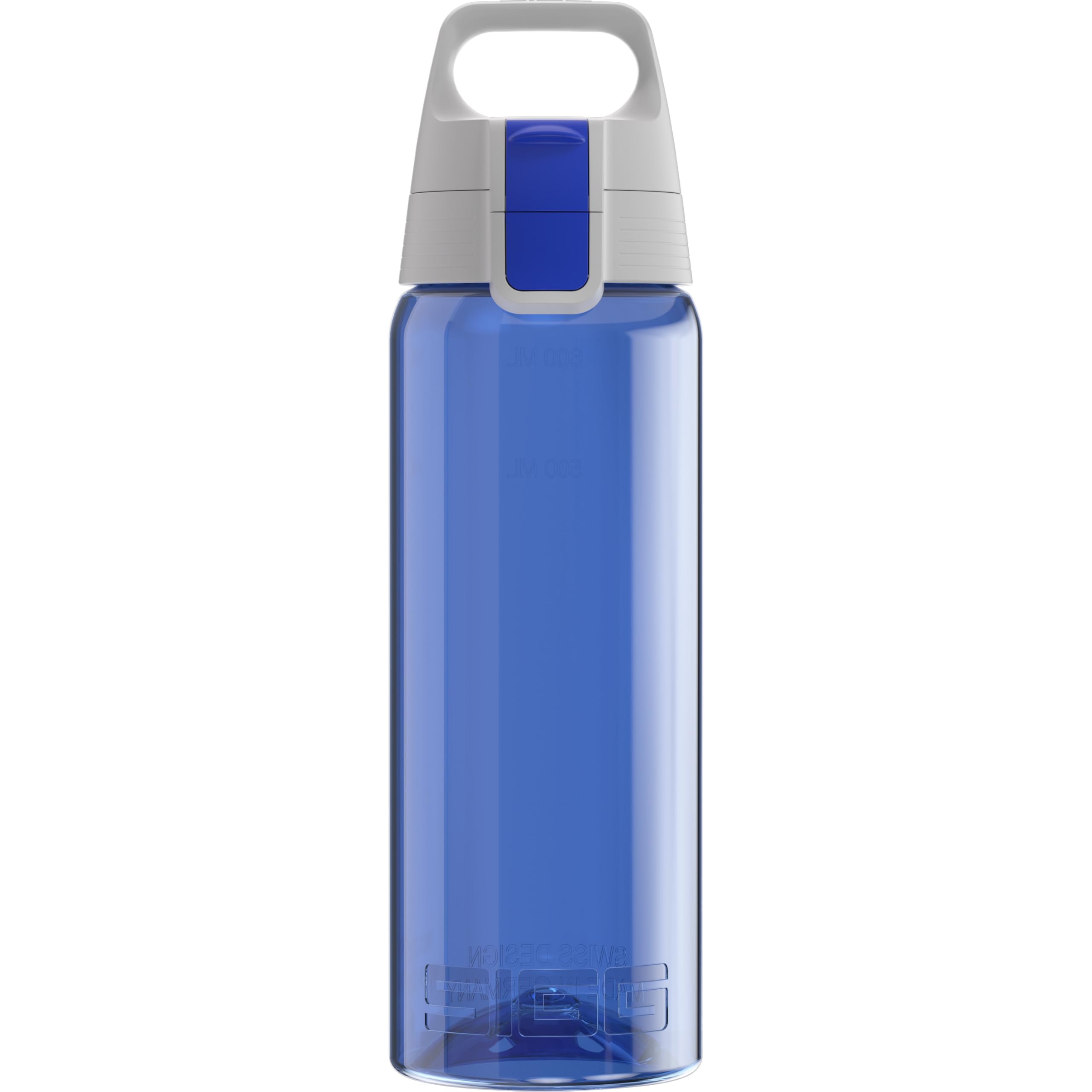 Sigg - Tritan Water Bottle - Total Color ONE Blue - Suitable For Carbonated Beverages - Dishwasher Safe - Leakproof - Featherweight BPA Free - 0.6L โ image 1