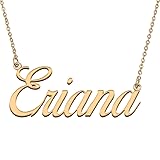 HUAN XUN Customized Custom Simple Any Name Necklace
