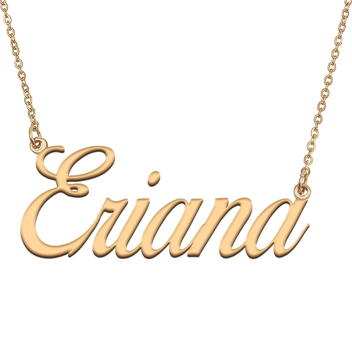 HUAN XUN Customized Custom Simple Any Name Necklace