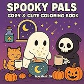Spooky Pals: Coloring Book Featuring Cozy Scenes for Adults & Kids in Ghostly Moments (Pals Series)