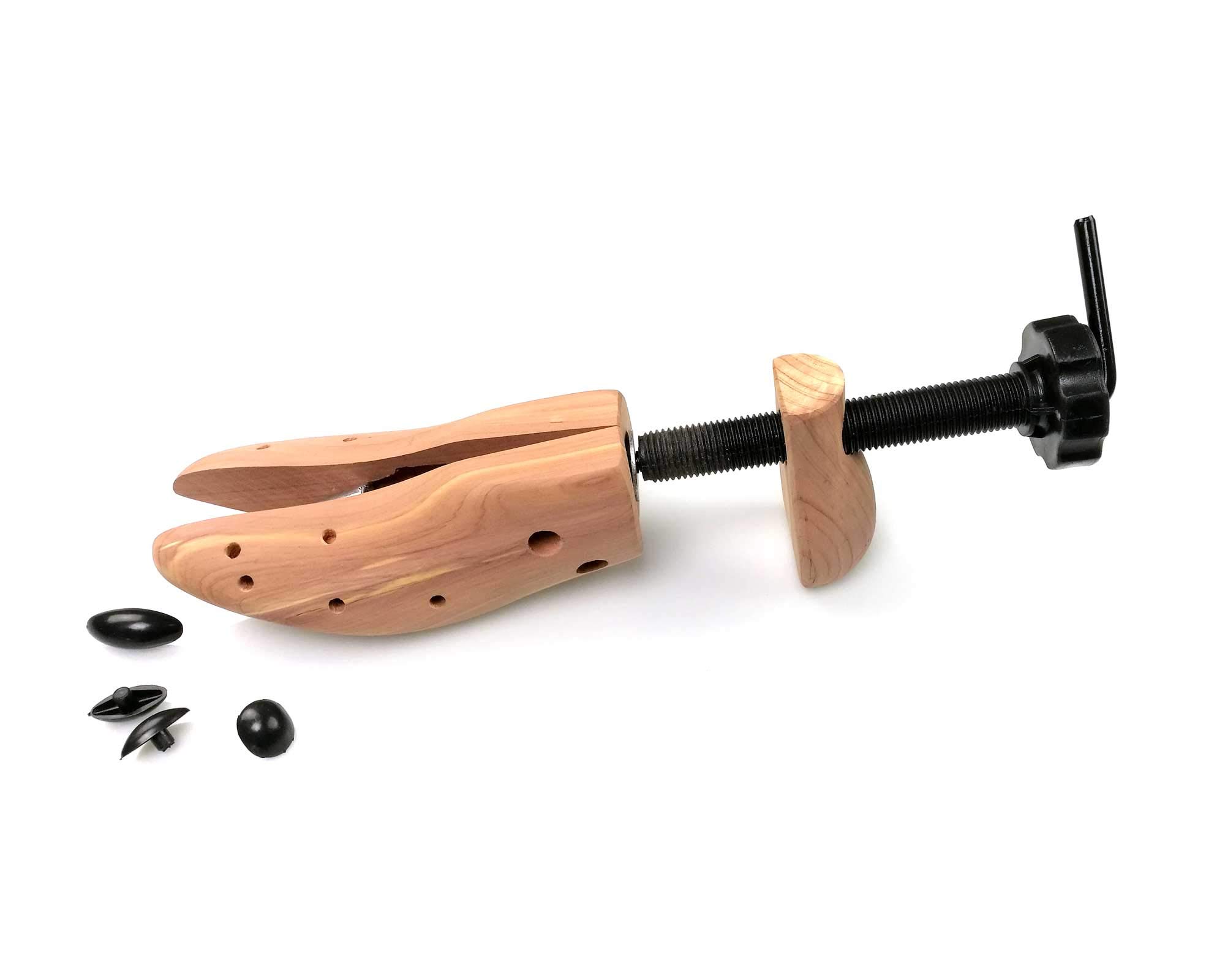 Cathcart Elliot Womens Latest Model Cedar Wood Shoe Stretcher With Bunion Buttons metal core 2-way stretcher adjust length and width of tight shoes