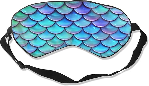 Antifaz Para Dormir Diseno De Escamas De Sirena Ajustable Transpirable Antifaz Para Dormir Para Dormir Para Dormir Para Ojos Sombra De Ojos Amazon Es Salud Y Cuidado Personal