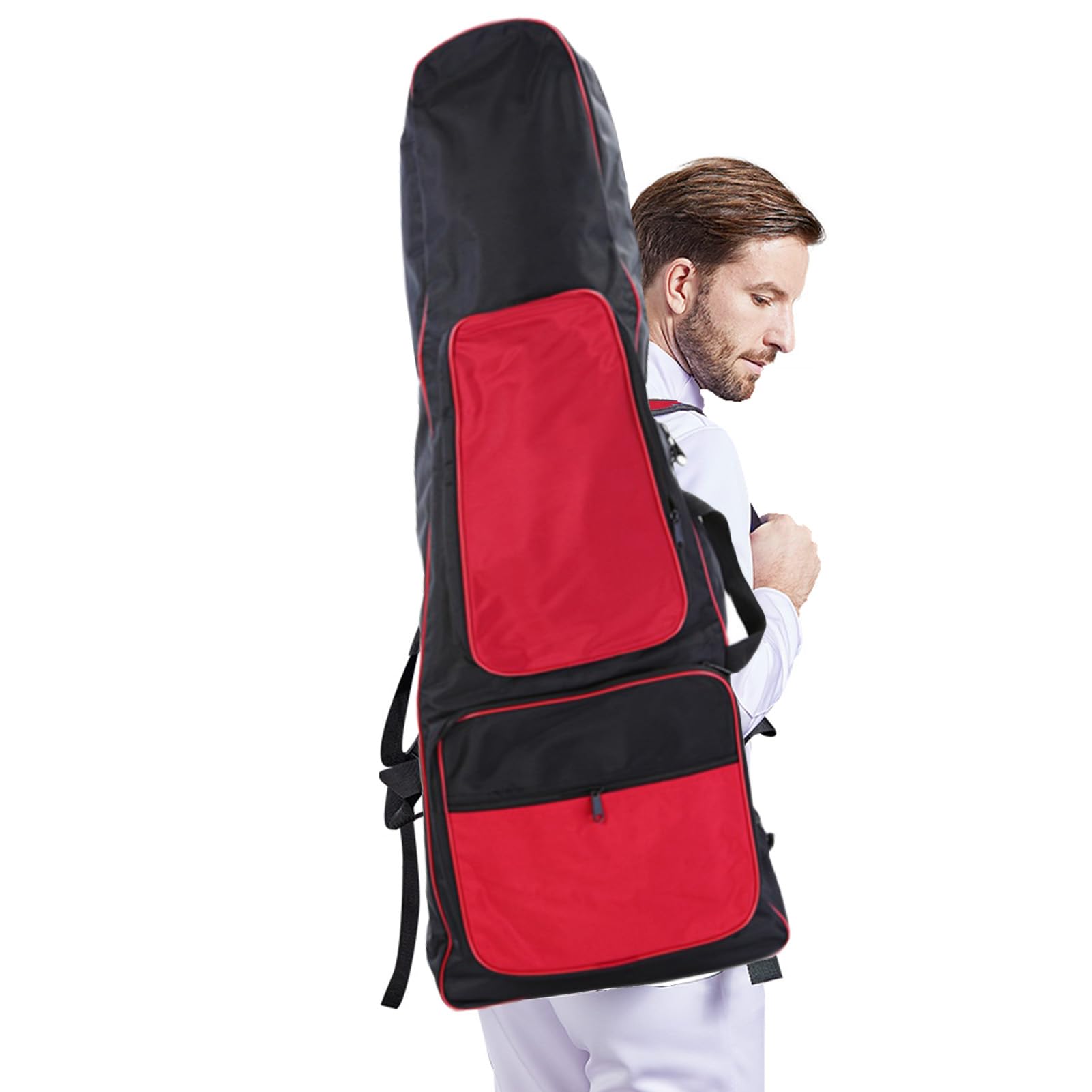 NiC IS COCNG Fencing Bag, Double Pocket Sword Bag, Fencing Storage Bag, 1680D Oxford Cloth Material, Waterproof Sword Bag, Fencing Equipment for Fencing