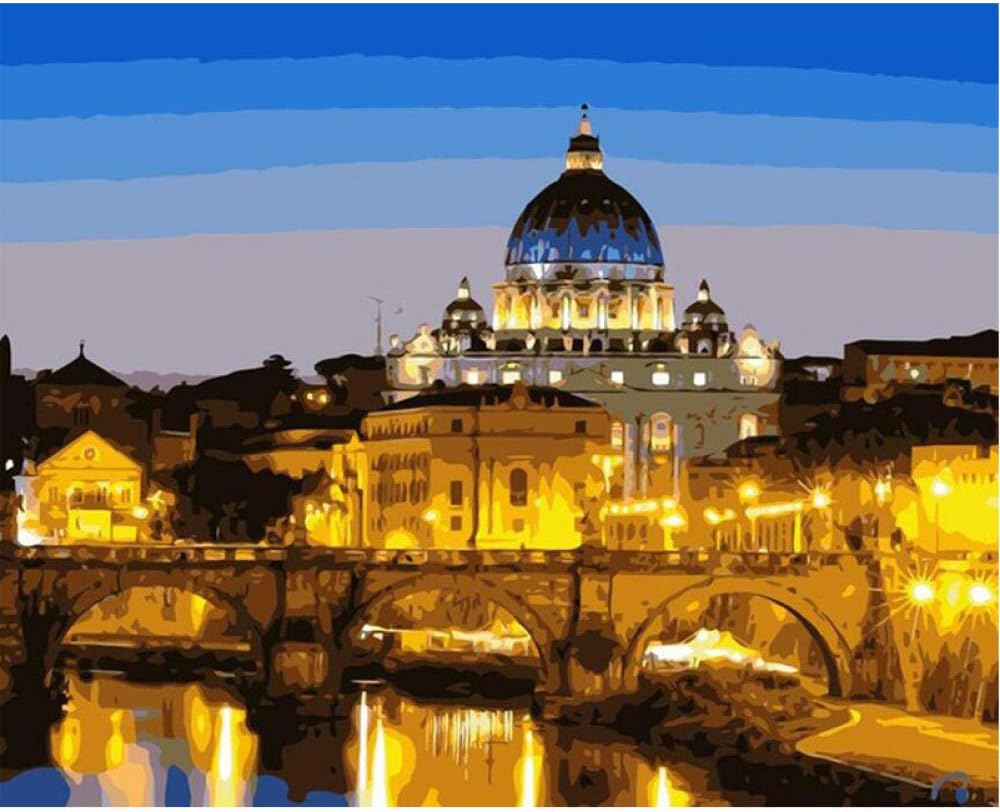 Diamond Painting 5D Full Drill Italy City Landscape Cross Stitch Embroidery Needlework Mosaic Home Decor,30X40cm