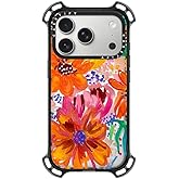 CASETiFY Bounce iPhone 17 Pro Case [Shockproof/Compatible with Magsafe / 21.3 ft. 7X Military Grade Drop Protection] - EttaVee Watercolor Fleurs - Clear Black