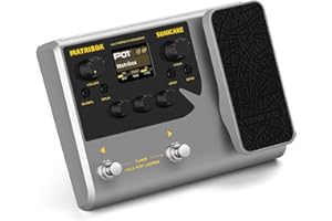 SONICAKE Matribox - Guitar Multi Effects Processor with Expression Pedal, With 130 Built-in Guitar/Bass/Acoustic Effects, Amp Modeling, IR Cabinets Simulation, Stereo OTG USB Audio Interface QME-50
