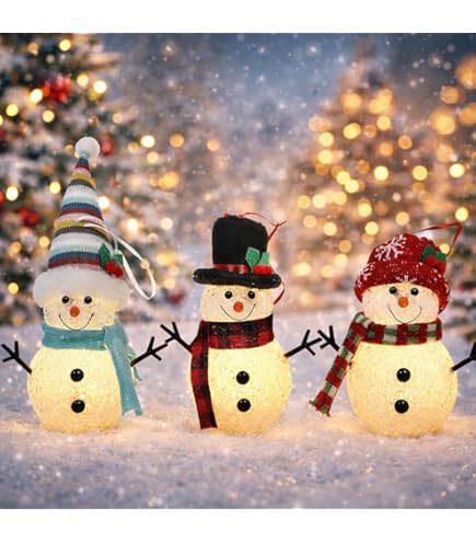 Amazon.com: FlashingBlinkyLights Color Changing LED Snowman Light