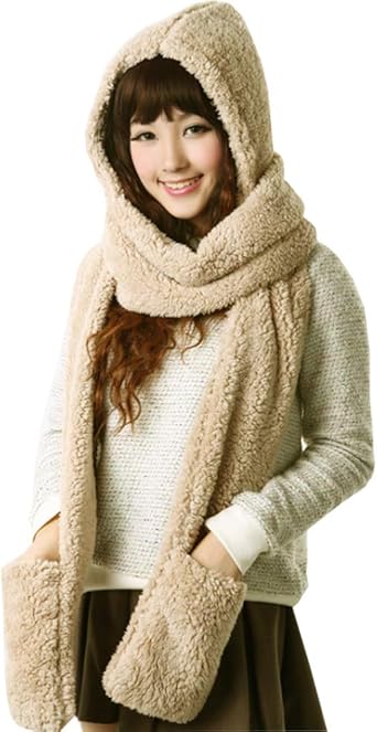 Hooded hat scarf Clearance