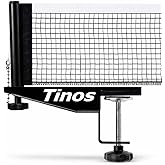 TINOS Premium Table Tennis Net &amp; Post | Pro Screw Clamp Ping Pong Net