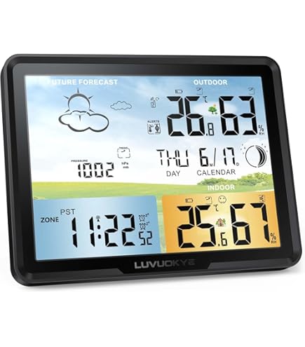 Amazon.com : ROYAL WS22 Desktop Weather Station : Indoor Outdoor