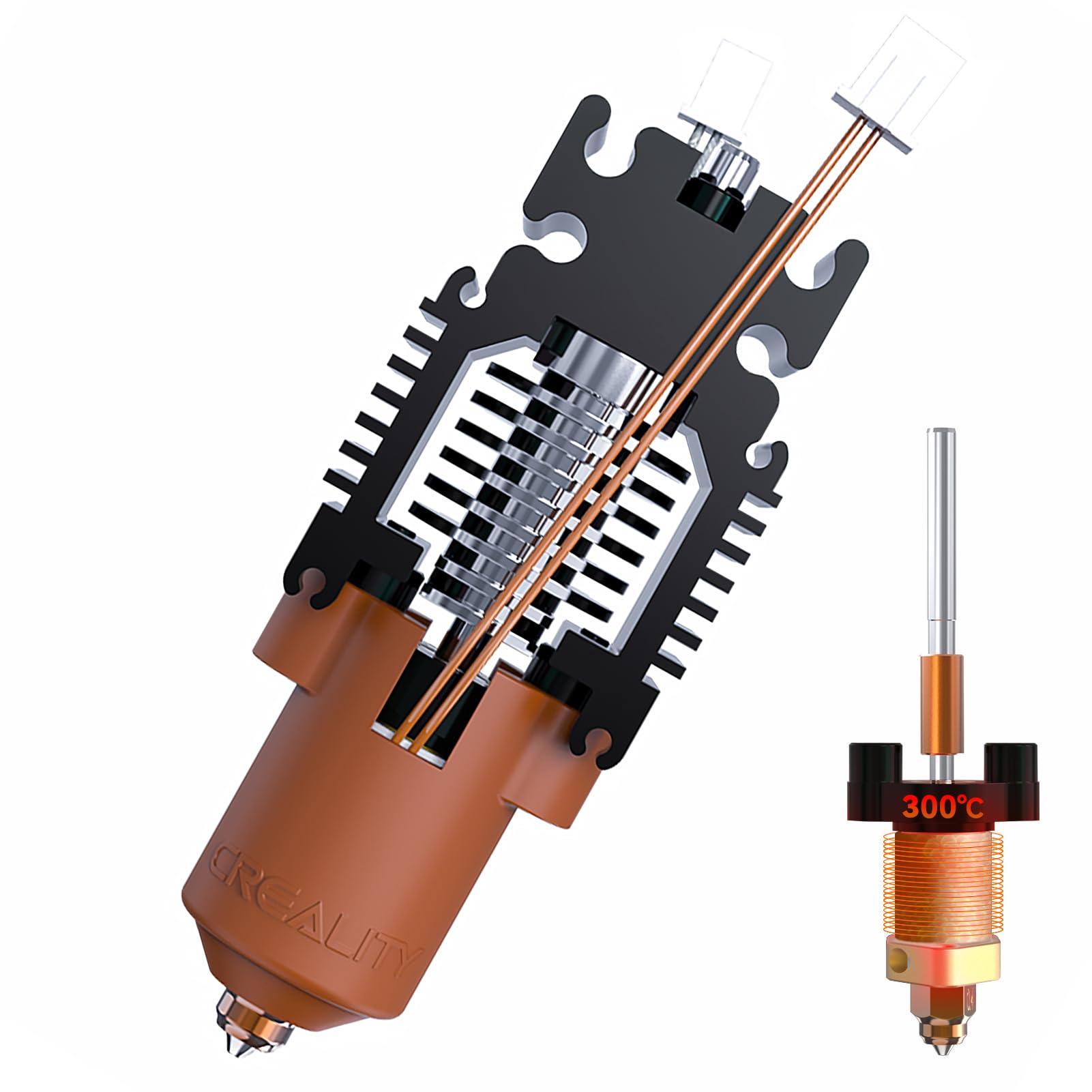 Photo 1 of Creality Ender 3 V3 KE/SE Ceramic Hotend Kit - Unicorn Quick Swap Nozzle,Upgrade Heating Block All-Metal Integrated Extruder Hot End Replacement, 300? High Temp,High Flow for Ender 3 V3 SE 3D Printer