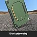 MoKo Case Fit iPad 9.7 5th/6th Generation - [Heavy Duty] Shockproof Full Body Rugged Hybrid Stand Cover with Built-in Screen Protector Compatible with Apple iPad 9.7 Inch 2018/2017, Army Green