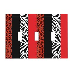 Romantic Women Girl Lady Red Black White Zebra