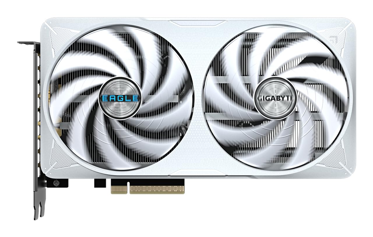 Gigabyte GeForce RTX 5060 Ti Eagle OC Ice 8G Grafikkarte – 8 GB GDDR7, 128 Bit, PCI-E 5.0, 2617 MHz Kernfrequenz, 3 x DisplayPort, 1 x HDMI, GV-N506TEAGLEOC ICE-8GD 2