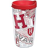 Tervis Made in USA Double Walled Harvard University Crimson Insulated Tumbler Cup Keeps Drinks Cold & Hot, 16oz, All Over