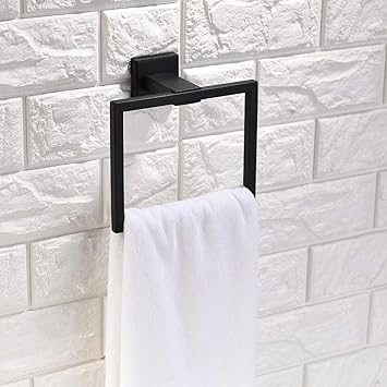 Turs contemporánea baño toalla mano anillo toallero soporte sus 304