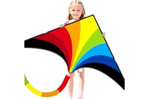 Doinfly Delta Kites for Kids & Adults, Extremely Easy to Fly, Single Line Beach Kite
