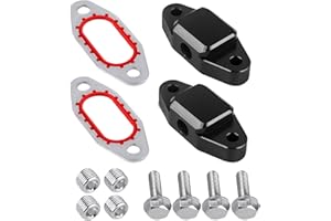 CNRAQR LS Engine Oil Cooler Bypass Cover Block off Plate Compatible with Gen III IV LS Engine Replace OE#12577903(2x 1/8" NPT Ports)