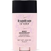 bebe Sheer Deodorant Stick - Aluminum Free Deodorant for Women - Fruity Floral and Citrus Scent - Smooth Glide - Long-Lasting 24H Freshness - 2.64 oz