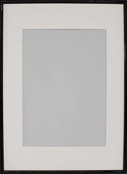 Wooden Picture Frame Black Varnish DIN 