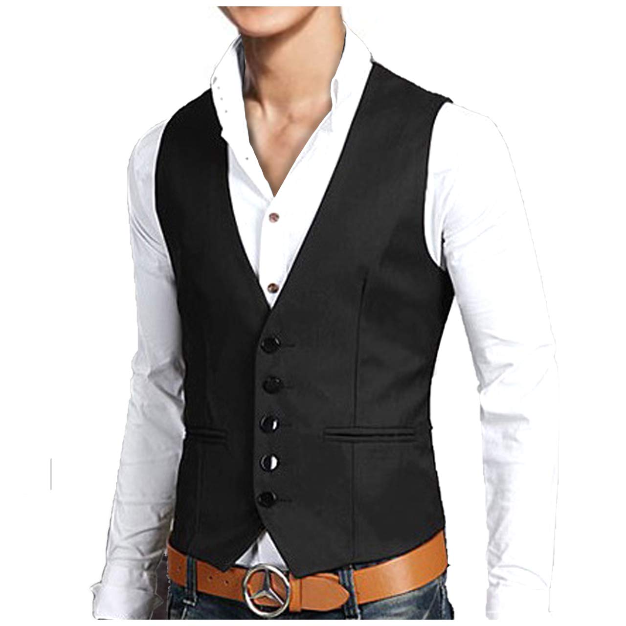 [ベンケ] BEN054 BKL ベスト スーツ メンズ ジレ フォーマル スリム フィット 男性用ベスト 紳士 ビジネス ファッション 黒 紺 秋冬 男性用 大きい 大きいサイズ ビジネスカジュアル カジュアル オールシーズン ベストメンズ スーツベスト ブラック ネイビー おおきいサイズ メンズベスト べすと すーつ メンズスーツ スリム 結婚式 パーティー 生地 おしゃれ かっこいい