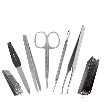 Buy Manicure Acne Treatment Grooming Kit W Fine Tweezers Premium