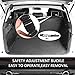 Beauty Star Cargo Liner Cover, Pet Seat Cover for SUVs Cars Trunk Waterproof Material Dog Pet Scratch Proof Muddy Stuff Protect Cover Easy Install Nonslip Mat (Black)+Collapsible Bowl+Dog Seat Belt