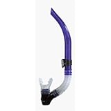 Genesis Surf Snorkel Flex With Easy Clearing Drain, Scuba Dive Diving Divers Snorkel, Snorkel, Authorized Dealer Full Warranty