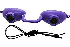 Super Sunnies Evo Flexible UV Eye Protection, FDA Compliant Eyeshields, Tanning Bed Goggles, Red Light Therapy Glasses