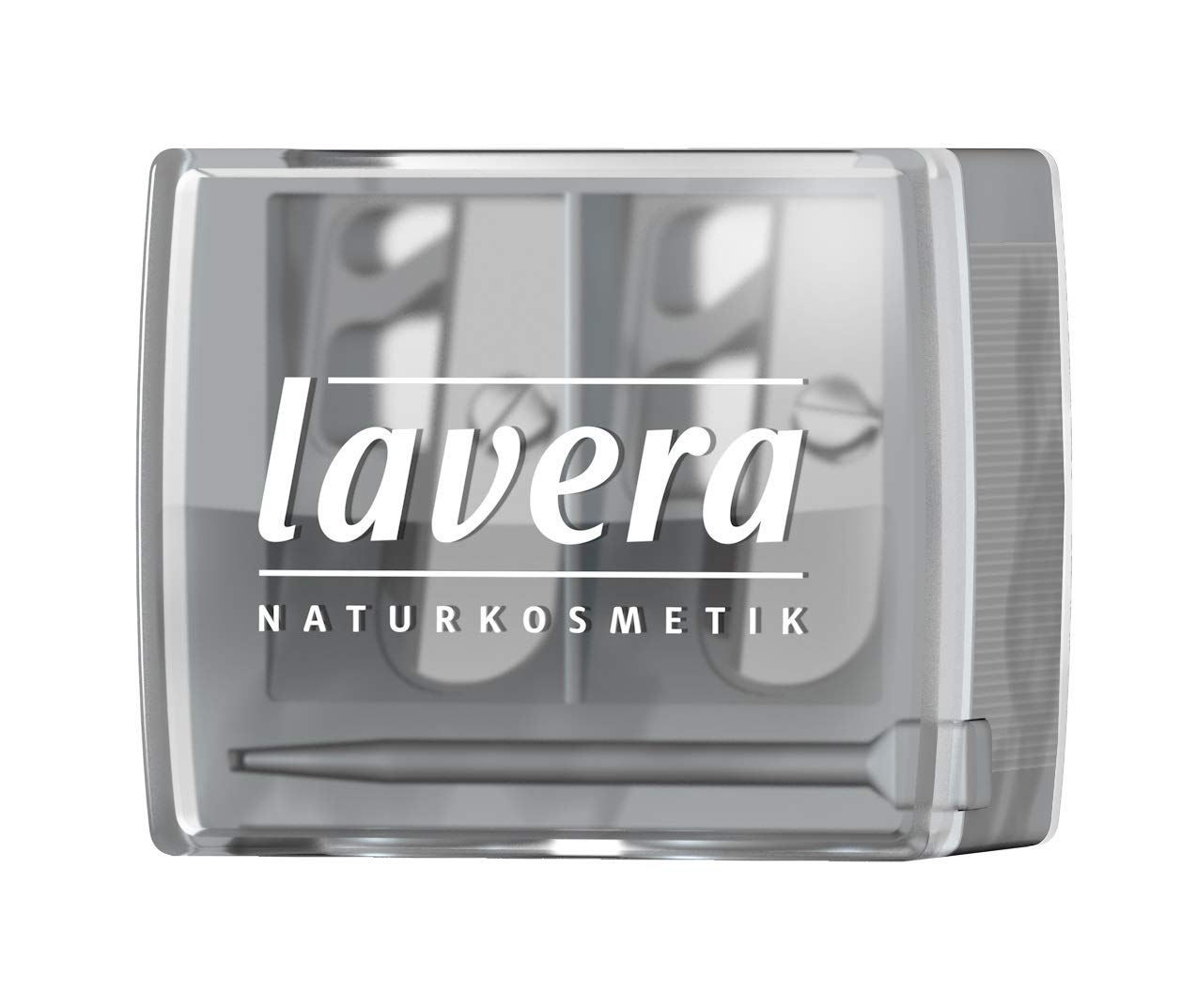lavera Duo Sharpener - Pencil Sharpener (DUO) ∙ Suitable for standard and jumbo eye pencils and lip pencils ∙ Cosmetic sharpener Natural cosmetics Make-up (1 piece)