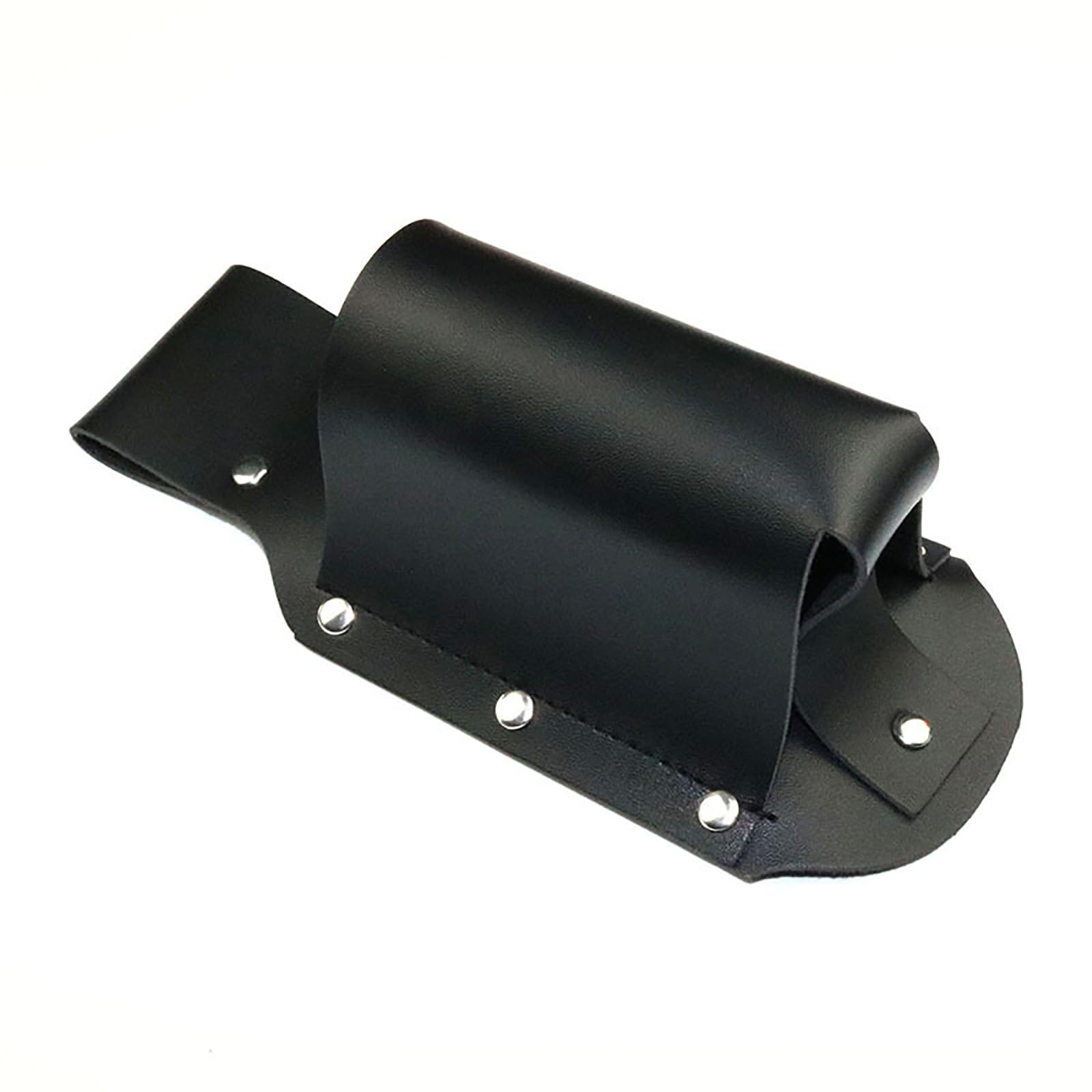 SHULLIN Beer Holster Leather Bottle Holster Beer Holder Beer Belt Cowboy Beer Holster Protective Cover for Beer Bottle Holder as Gift Ideas for Most Small Bottles Pack of 1 (Black), black, Classic