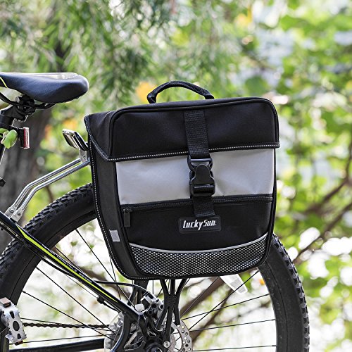 LUCKYSUN Panniers bag for bicycles large Capacity, 12.5 L (each pannier