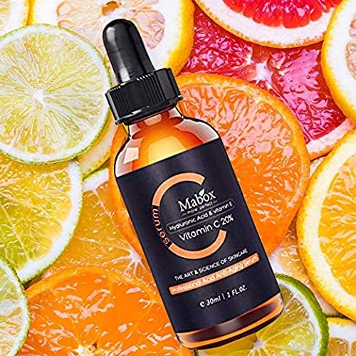 Mosteeka Mabox Award Winning Acne Clarifying Serum Vitamin C 20% Hyaluronic Acid 30ml