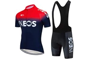 X-CQREG Cycling Jersey Men Set Bib Shorts Set Summer Mountain Bike Bicycle Suit Anti-UV Bicycle Team Racing Uniform Clothes