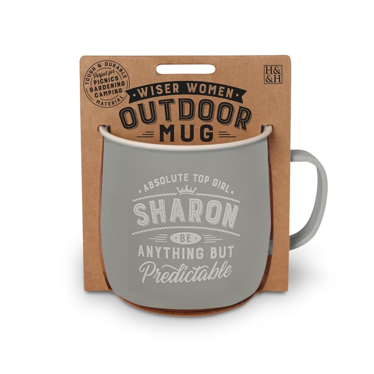 History & Heraldry Personalised Outdoor Mug (Sharon)