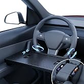 DFWGWO 2 in 1 Steering Wheel Tray Table &amp; Seat Gap Filler Organizer,Table for Eating in Car, Universal Fit for Most Cars, Car Tray for Working &amp; Eating