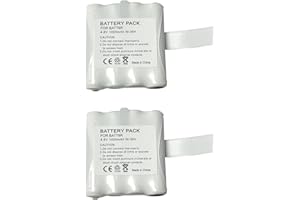 FASCINATACC 2 Pack BATT6R AVP8 Rechargeable Battery Pack 4.8V 1000mAh Replacement for LXT Series GMRS Radio LXT560VP3 LXT560 LXT500VP3 LXT500 LXT535VP3 LXT535 LXT326 LXT380 LXT490 LXT317 Walkie Talkie