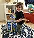 Pidoko Kids Police Station Playset - Everyday Heroes Wooden Toys Play Set, with Accessories - Toy Dollhouse for Boys & Girls Toddlers 3 Year Old and up