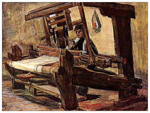 ArtPlaza TW90997 Van Gogh Vincent Weaver II Decorative Panel, Wood MDF, Multicolour, 120x90 Cm