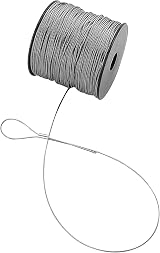 ZEONHAK 1mm Stainless Steel Wire Rope Cable 400ft Aircraft Wire with 100 Clamps view 6