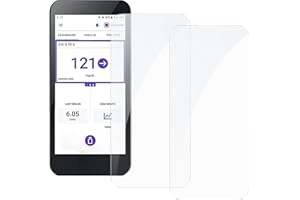 Omoojee 2 Pack Flexible Glass Screen Protector, Compatible with Omnipod 5 Receiver PDM, Anti-Scratch Anti-Fingerprint