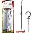 Fischer Plasterboard Fixings 540176 Duotec 10 R K with Hook, Grey