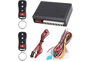 X AUTOHAUX Universal Car Keyless Entry System Door Lock Locking Remote Central Kit DC 12V LB405