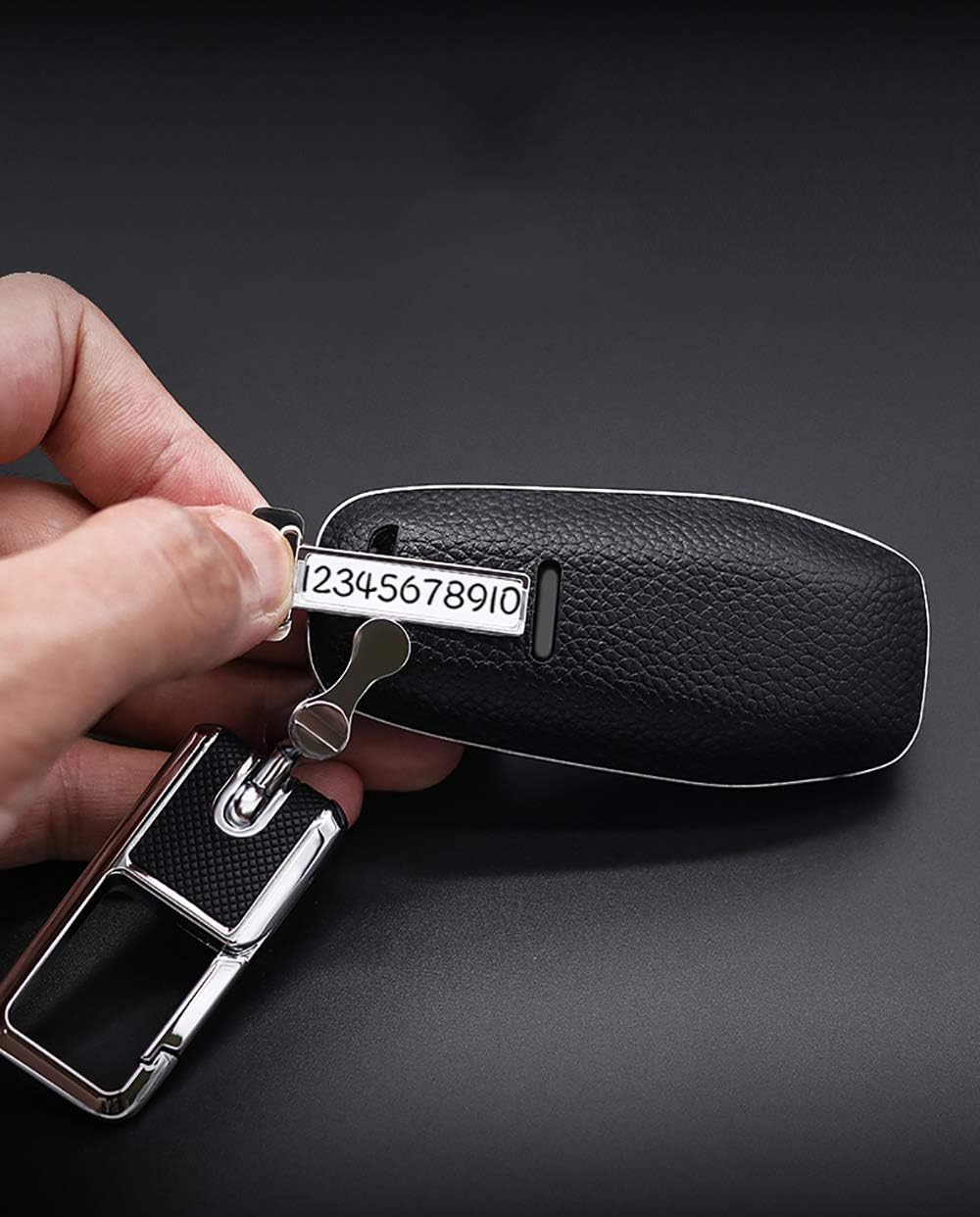 ford keychain amazon on Amazon Com Ontto Leather Key Fob Case Shell Case With Keychain Fit For Ford 3 Button Brown Automotive