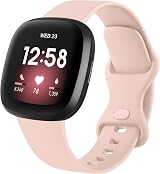 AK Silicone Sport Strap for Fitbit Sense 2 Sense Versa 3 4 – Pack B,L view 4